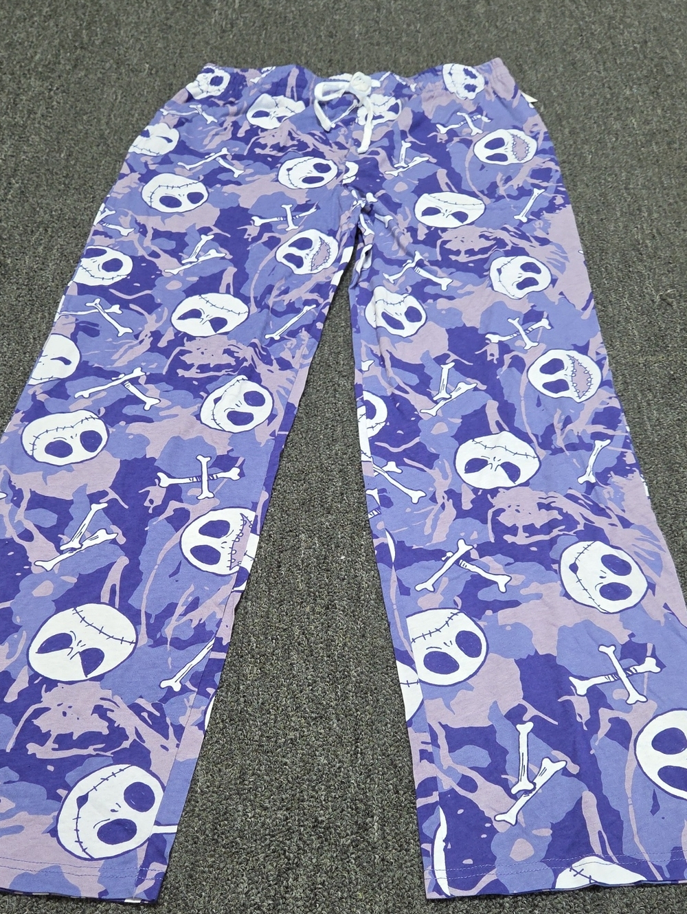 (#3C) Disney Purple Skull Camo Pajama Pants